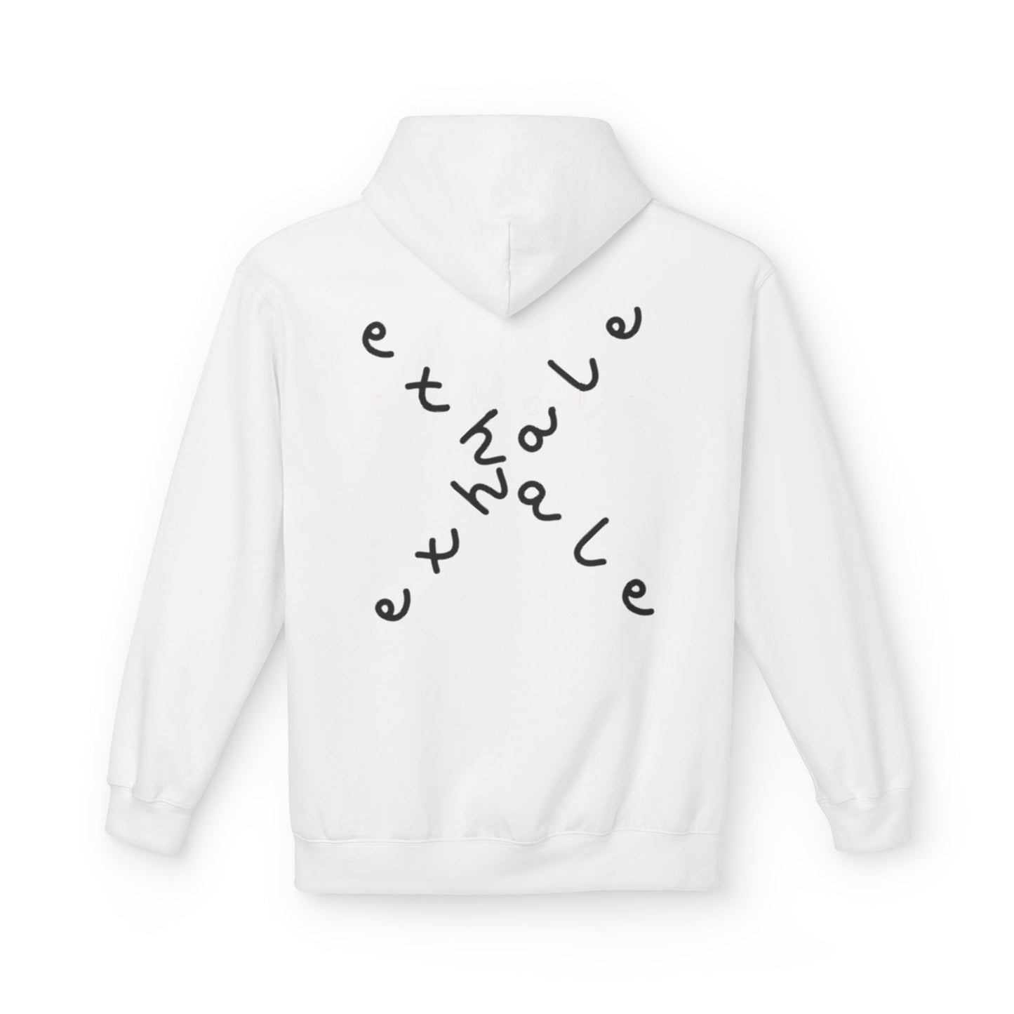 Mindful Inhale Exhale Unisex Hoodie - Softstyle Fleece for Relaxation