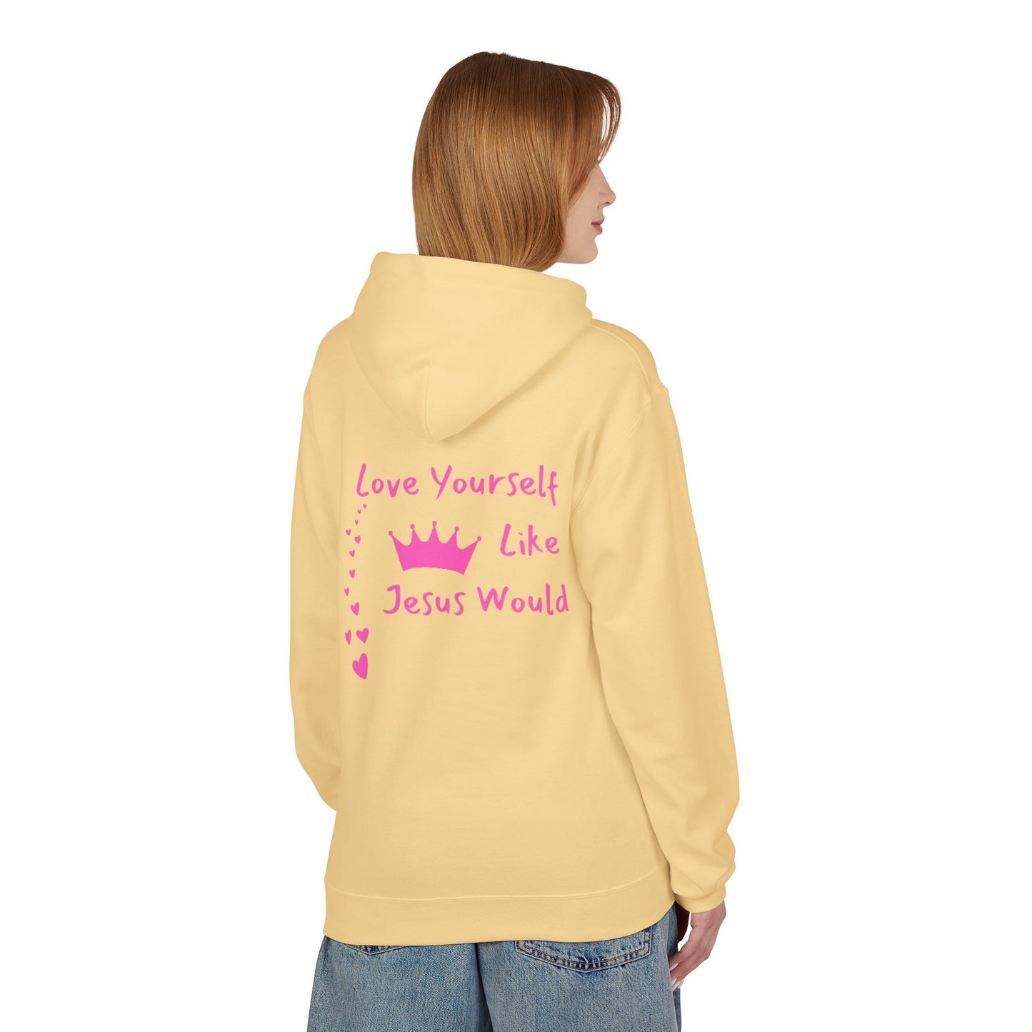 Inspirational Love Hoodie - Love Yourself Like Jesus Would