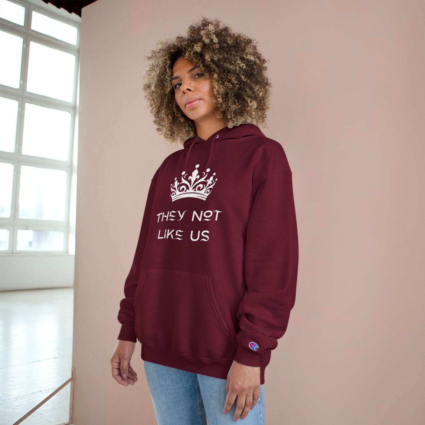 They Not Like Us Champion Hoodie - Stylish Streetwear for Confident Individuals