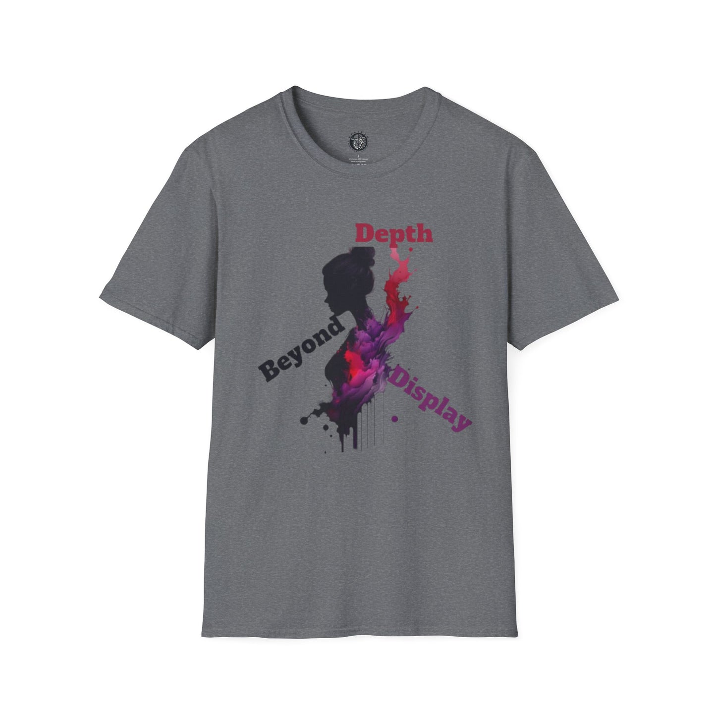Unisex Softstyle T-Shirt - 'Depth Beyond Display Splizzo' Artistic Design