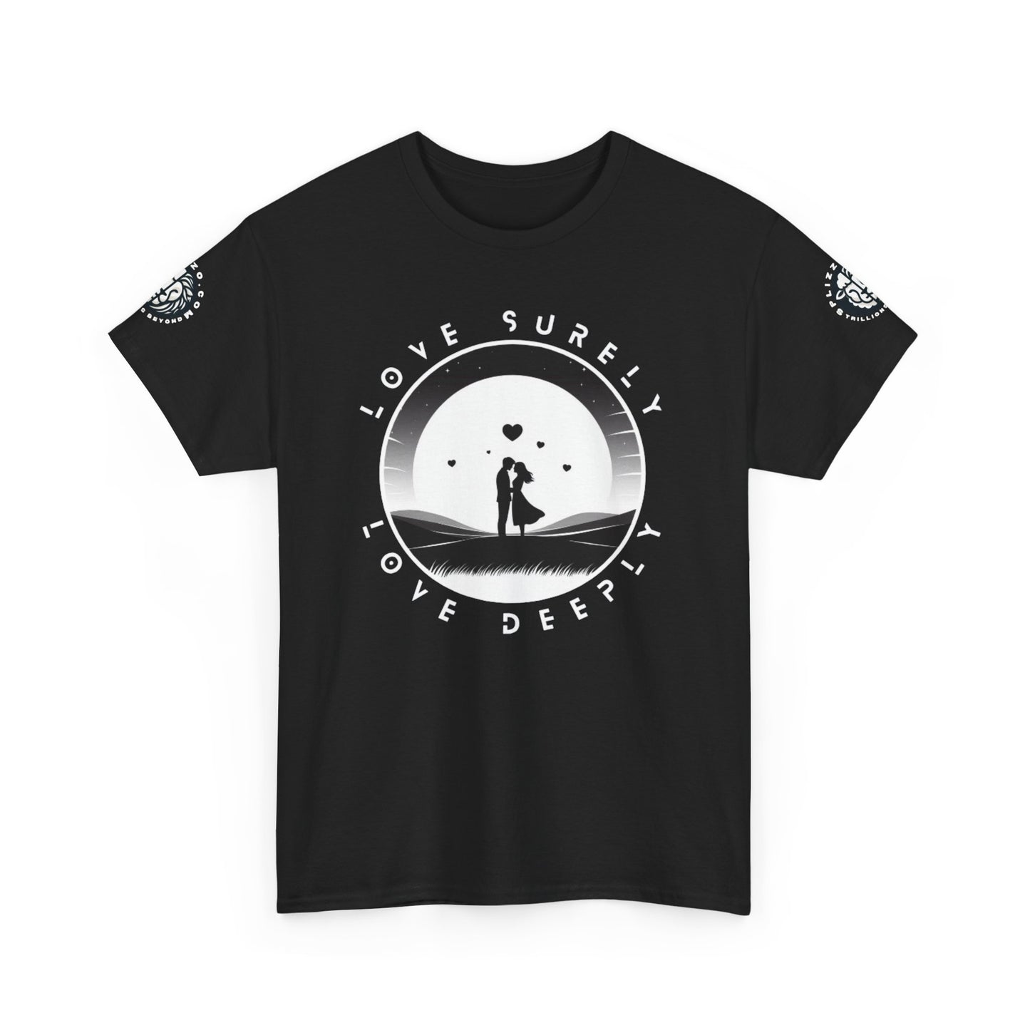Love Surly Love Deeply 2.0 Unisex Heavy Cotton Tee - Inspirational Sunset Graphic T-Shirt