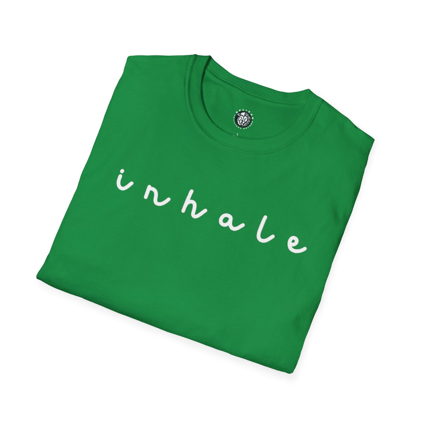 Inspirational 'Inhale Exhale' Unisex Softstyle T-Shirt for Mindfulness and Relaxation