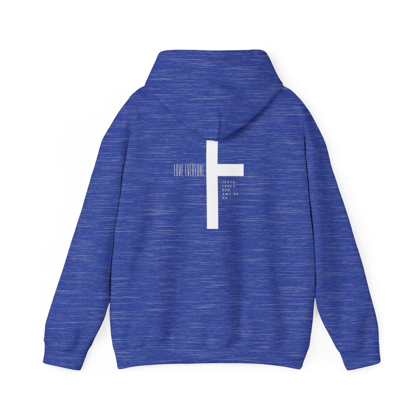 Faith & Love Unisex Hooded Sweatshirt - Jesus Cross Design