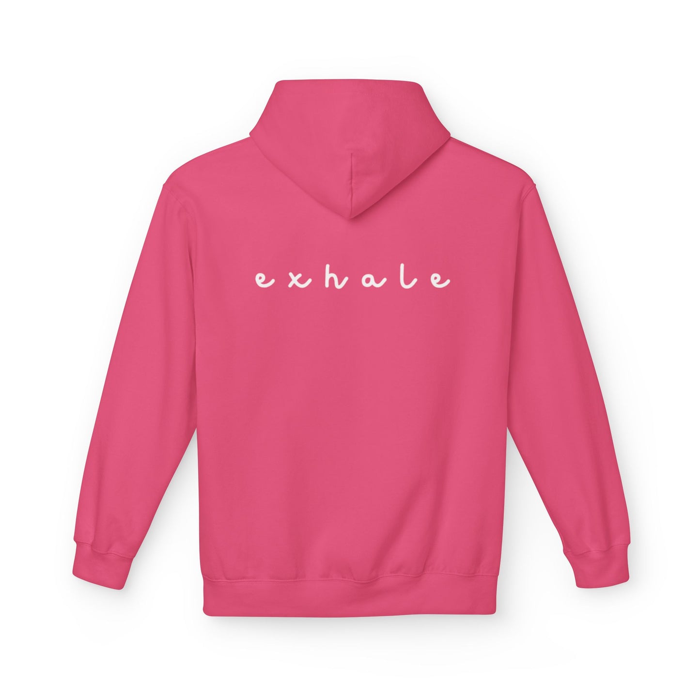 Mindful Inhale Exhale Unisex Hoodie - Softstyle Fleece for Relaxation