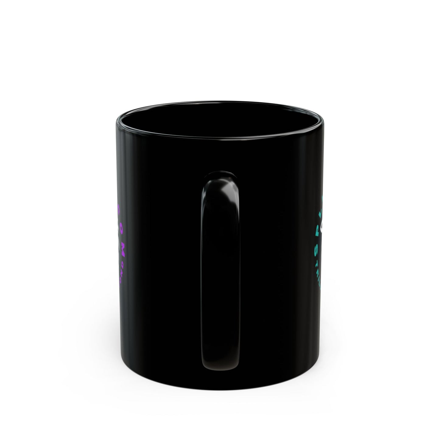 Custom Black Mug - Splizzo.com Lion Design, Perfect for Coffee Lovers