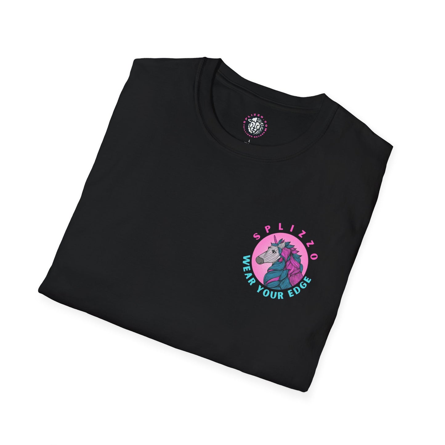 Unisex Softstyle T-Shirt - "Wear Your Edge" Colorful Horse Graphic Tee