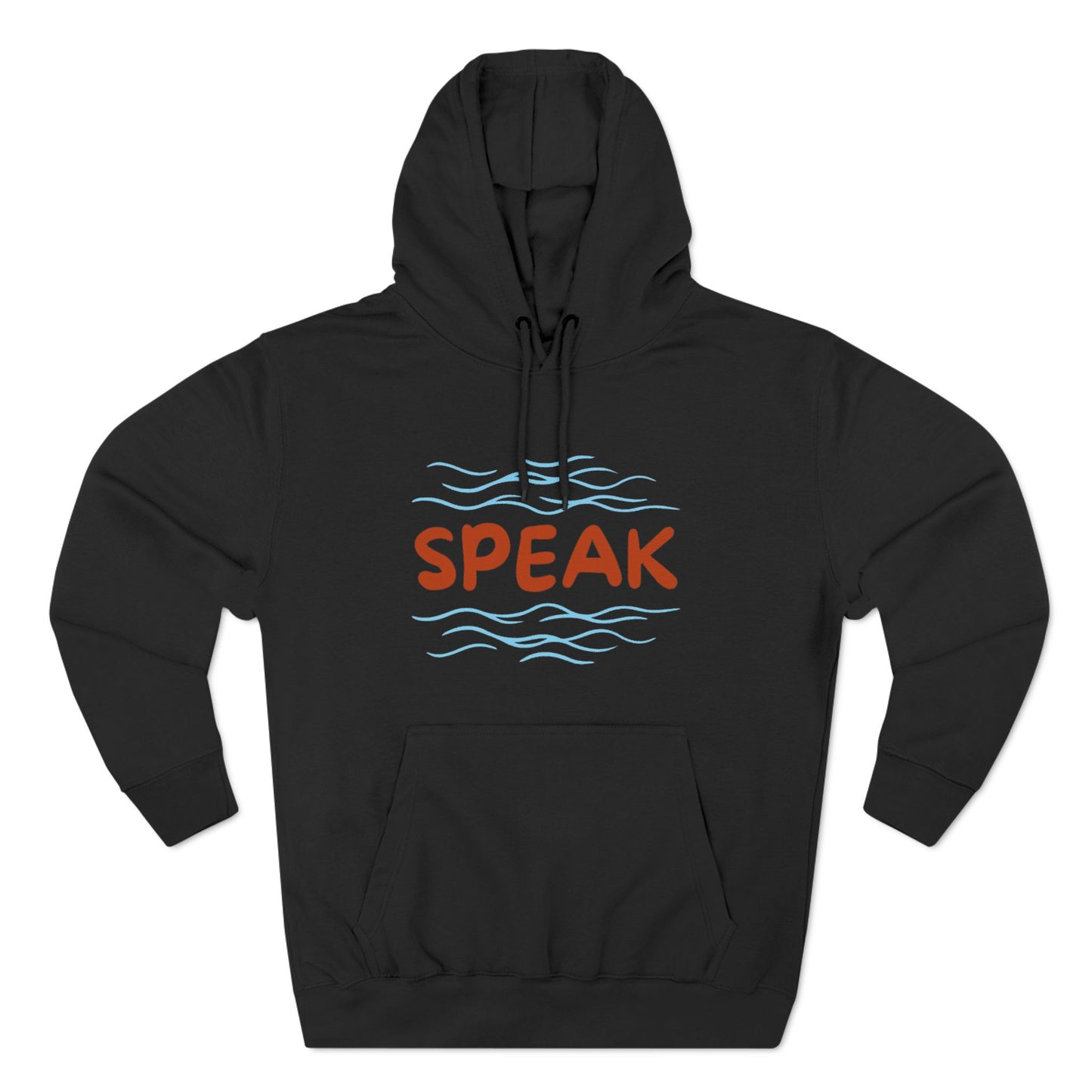 Inspirational Fleece Hoodie - "SPEAK" & "Your Voice Ripples With Power"
