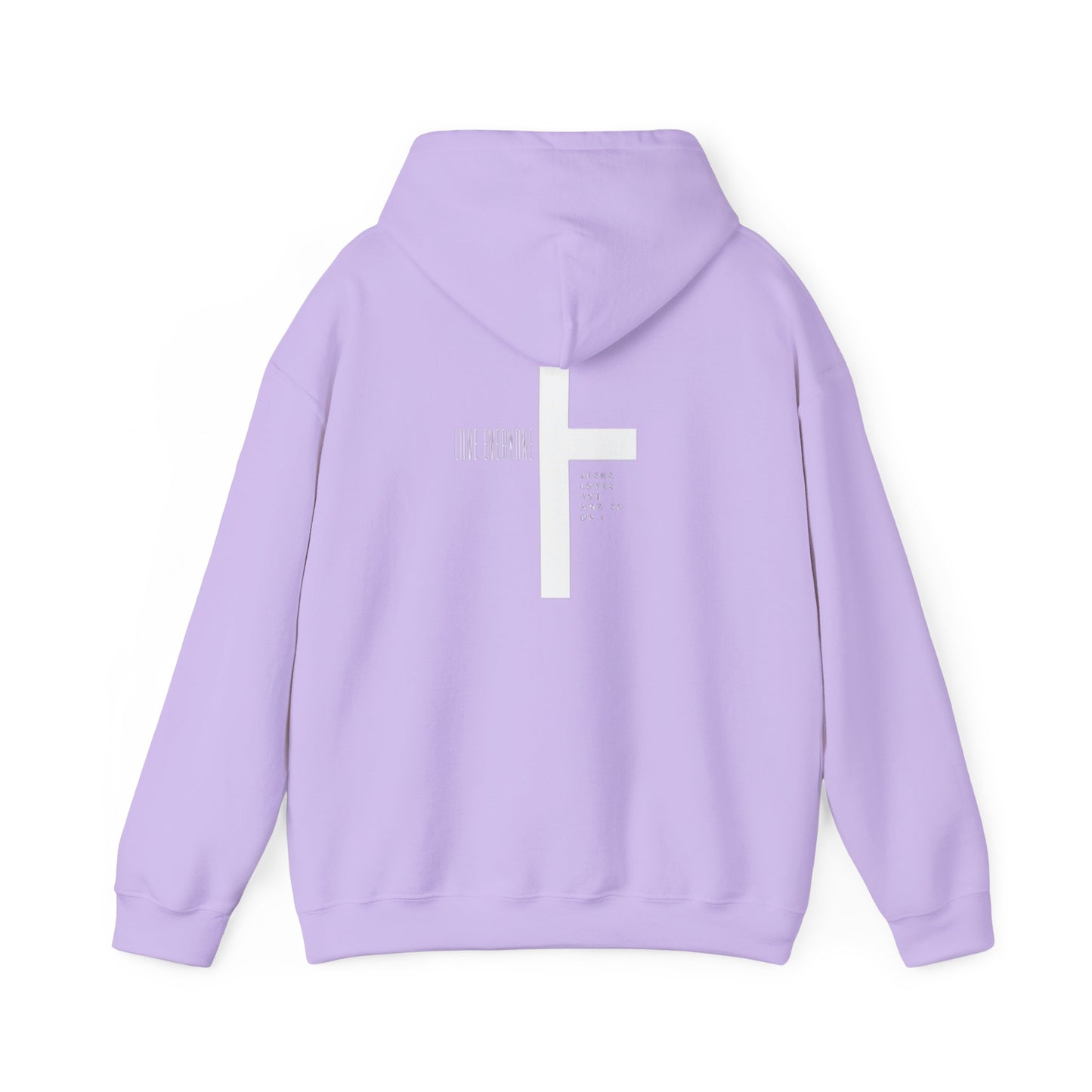 Faith & Love Unisex Hooded Sweatshirt - Jesus Cross Design