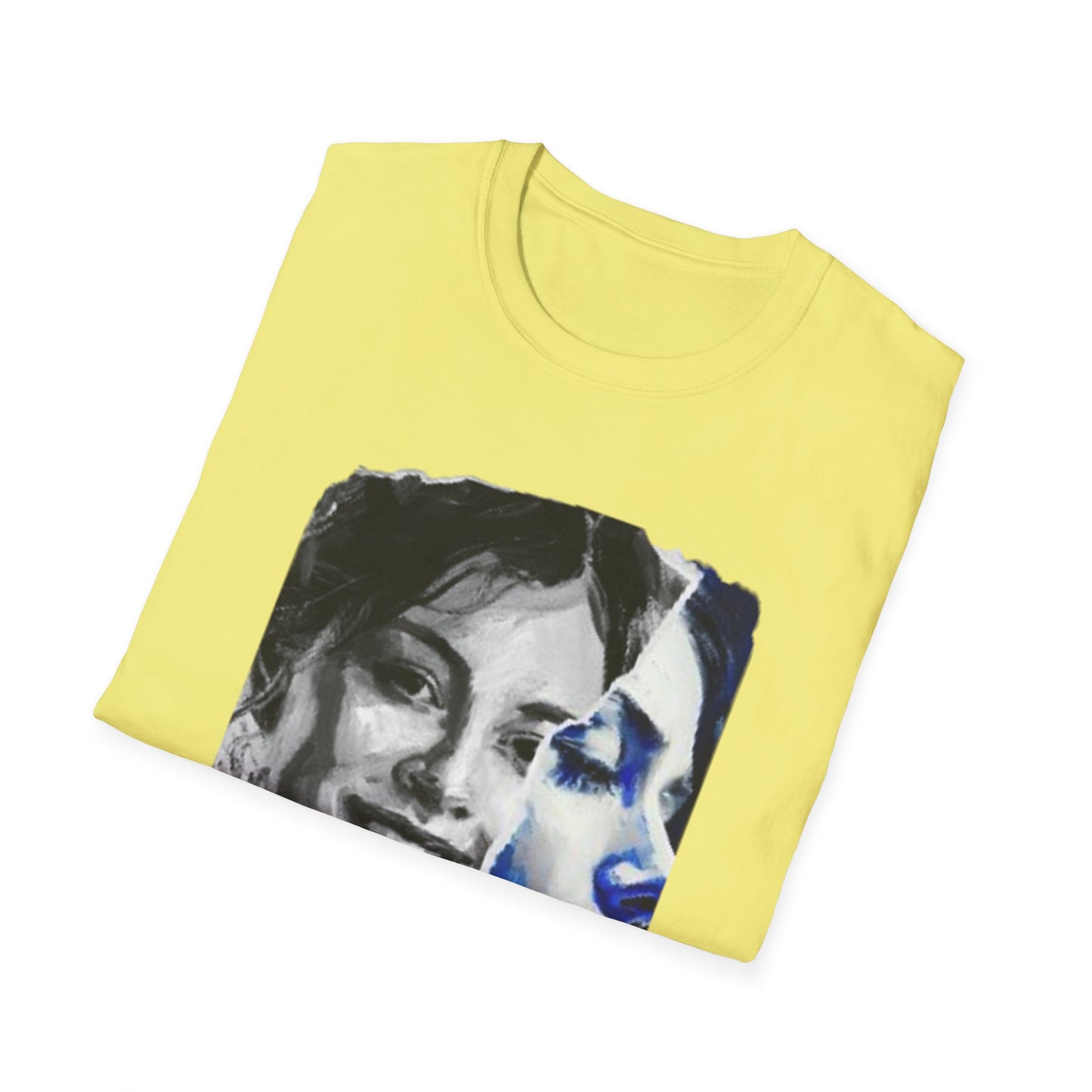 The Duality of Living with Anxiety T-shirt Blue Face