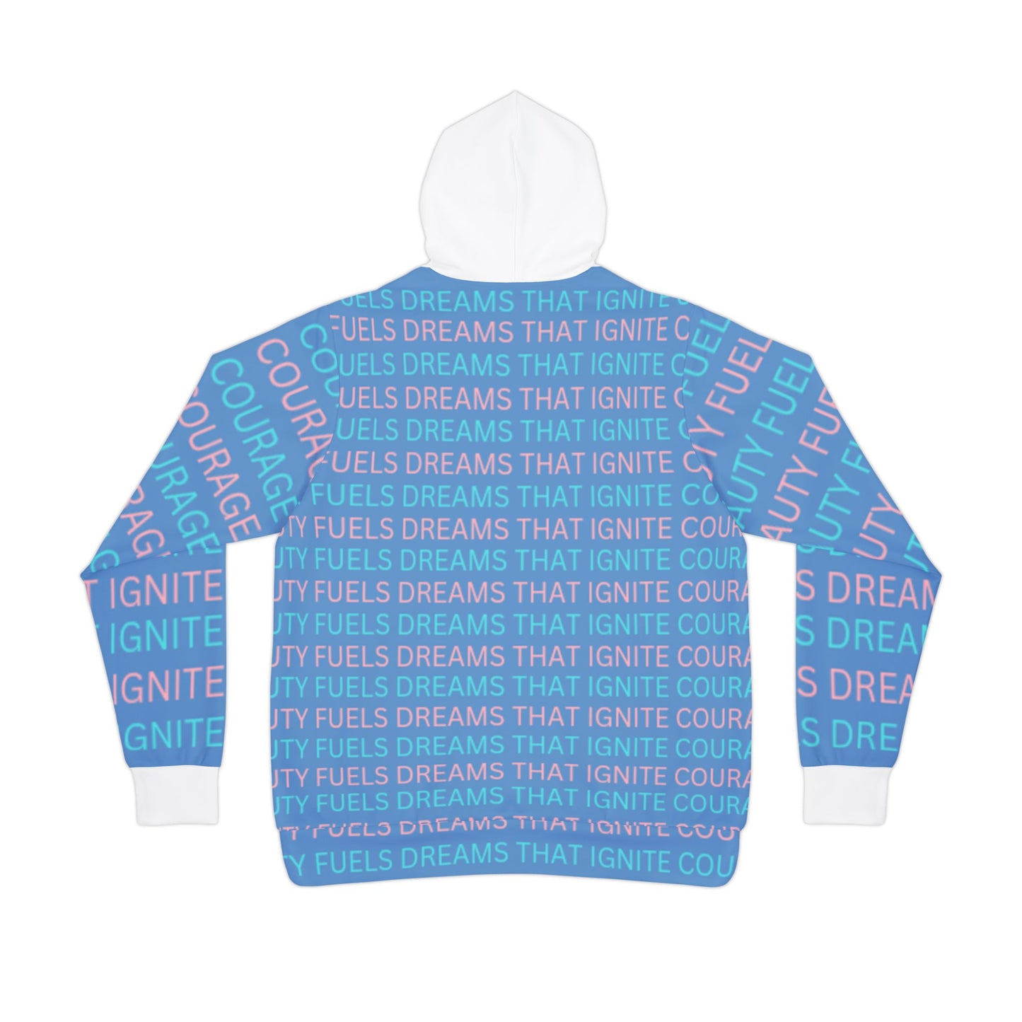 Inspirational Athletic Hoodie – "Beauty Fuels Dreams That Ignite Courage"