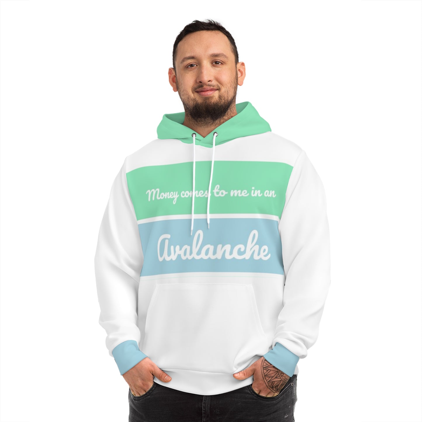 Inspirational Quote Hoodie - "Money Comes to Me in an Easy Flow"