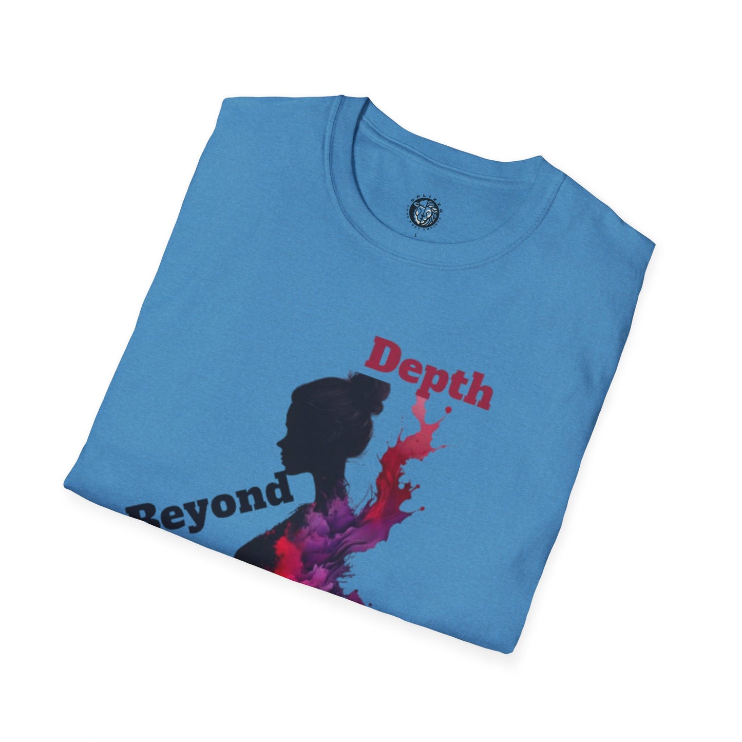 Unisex Softstyle T-Shirt - 'Depth Beyond Display Splizzo' Artistic Design