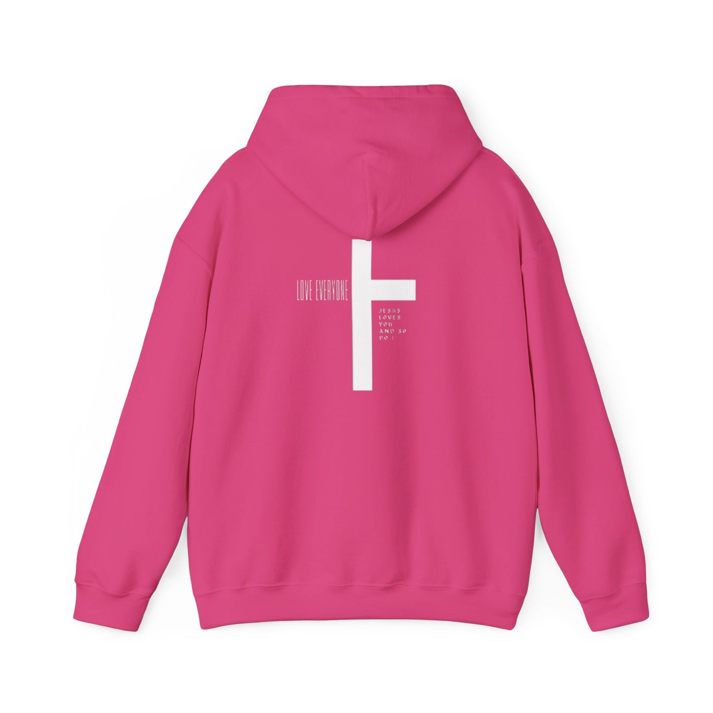 Faith & Love Unisex Hooded Sweatshirt - Jesus Cross Design
