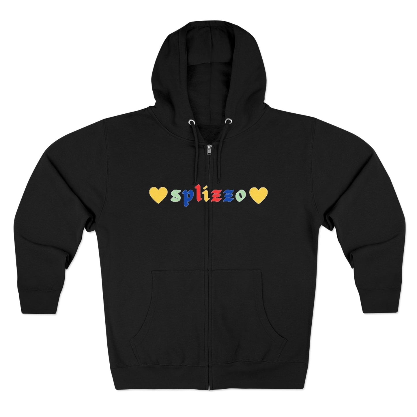 Unisex Zip Hoodie - Love Splizzo & Floral Message