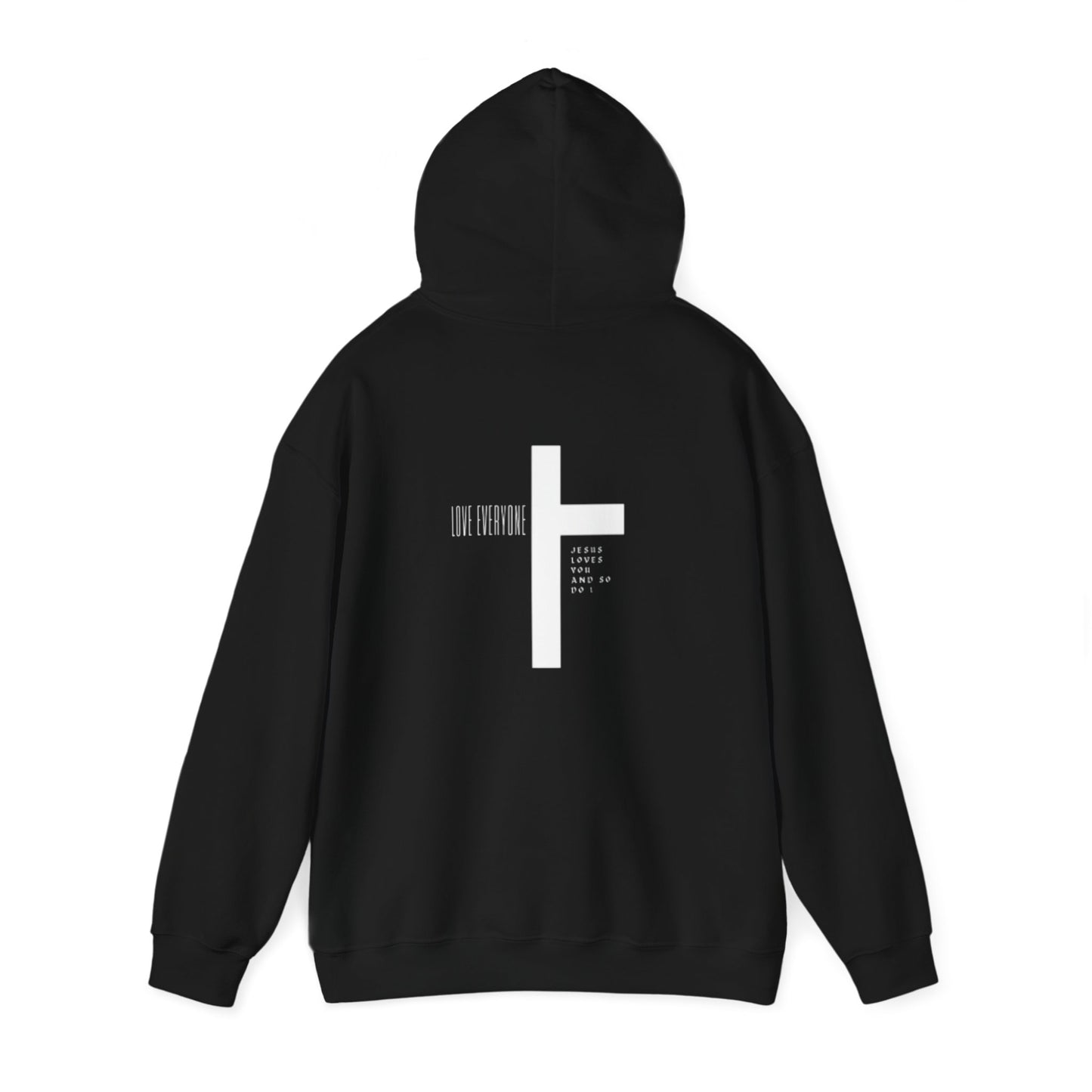 Faith & Love Unisex Hooded Sweatshirt - Jesus Cross Design