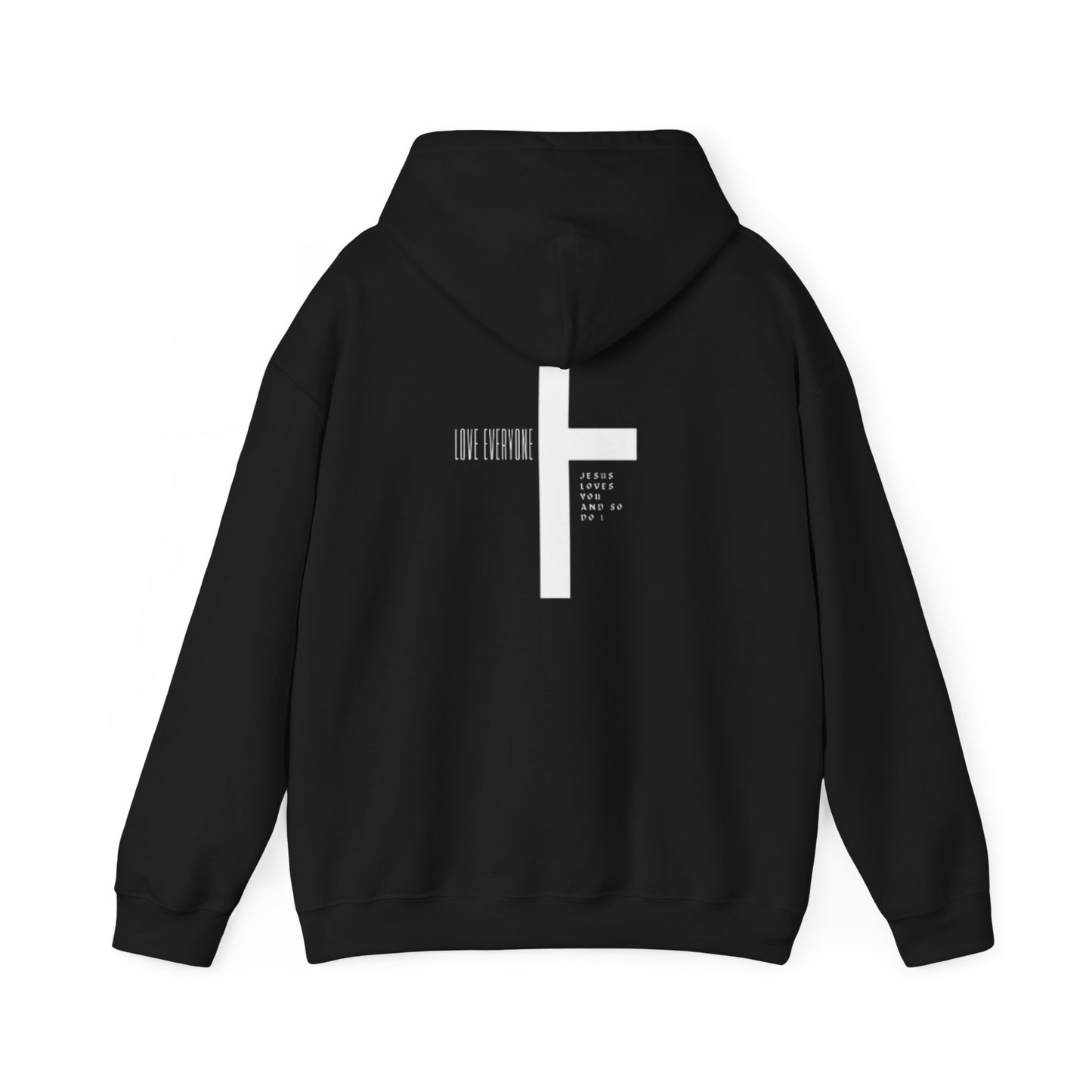 Faith & Love Unisex Hooded Sweatshirt - Jesus Cross Design