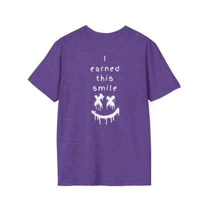 Trendy Unisex Softstyle T-Shirt - 'Splizzo' & 'I Earned This Smile' Graphic Tee