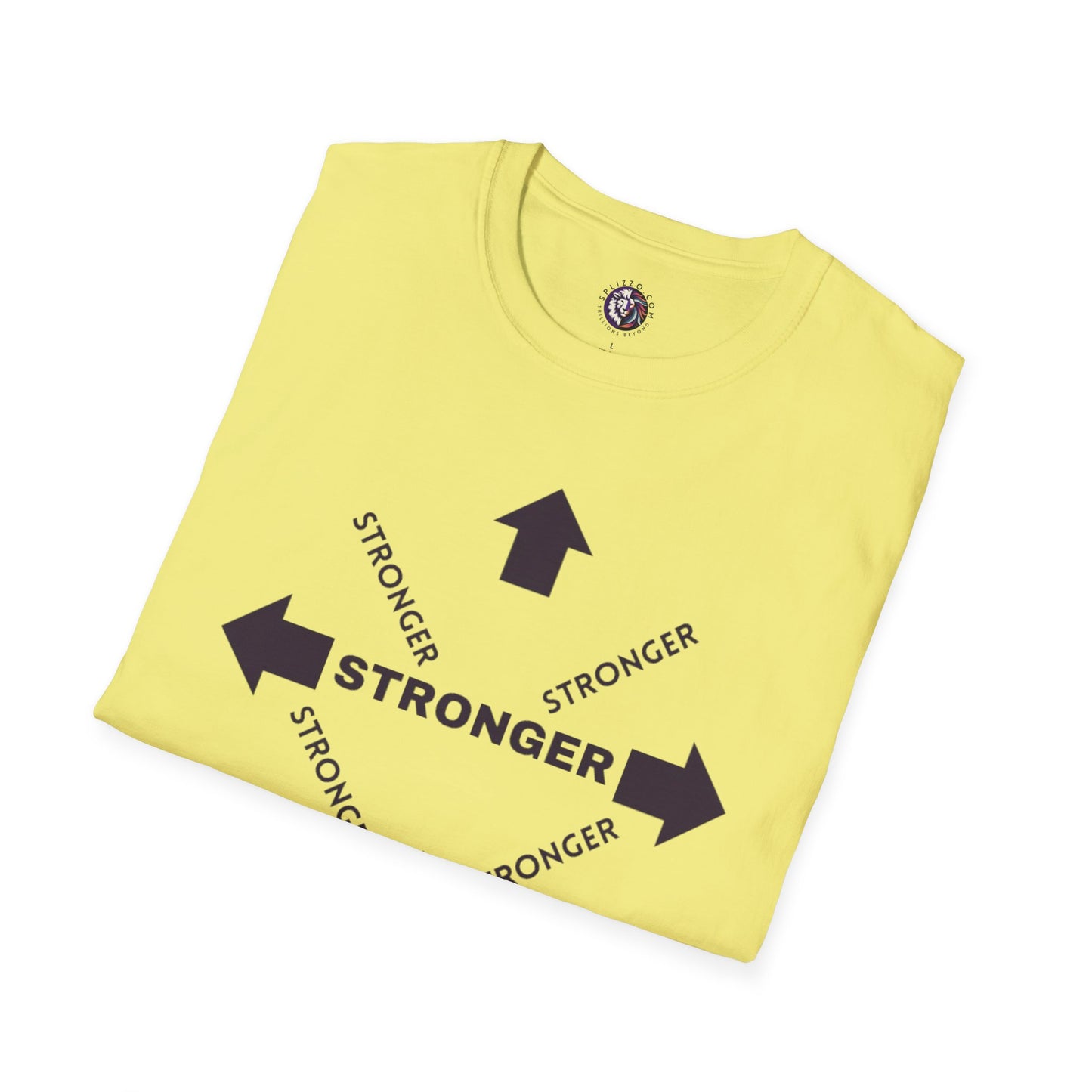Stronger Unisex Softstyle T-Shirt - Motivational Quote Tee for Fitness Enthusiasts
