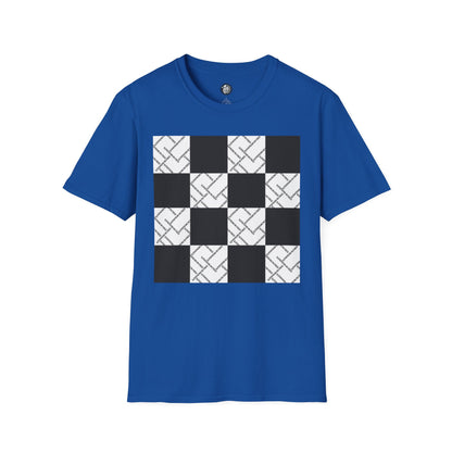 Modern Minimalist Checkerboard Unisex Softstyle T-Shirt