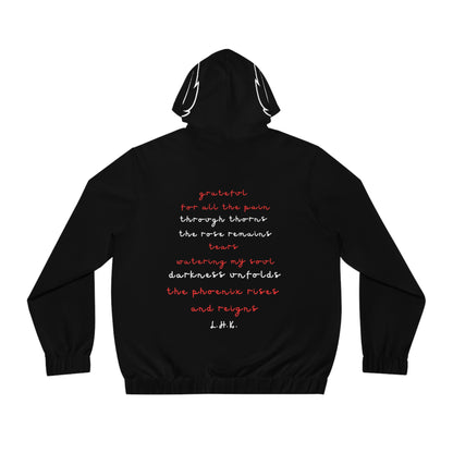 Phoenix Resurgence 2.0 Men's Full-Zip Hoodie - Inspirational Quote Fashion