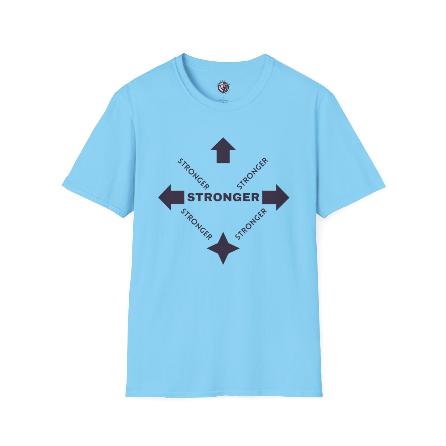 Stronger Unisex Softstyle T-Shirt - Motivational Quote Tee for Fitness Enthusiasts