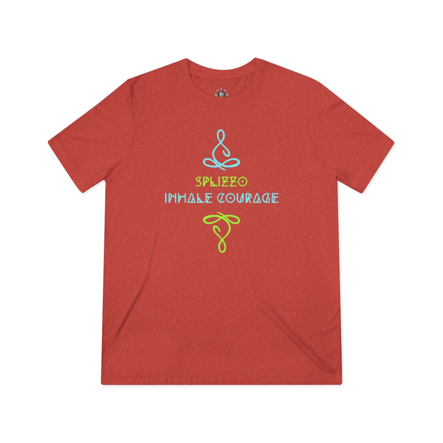 Inhale Courage Unisex Triblend Tee - Motivational Graphic T-Shirt