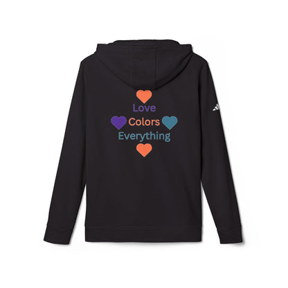 Colorful Love Unisex Fleece Hoodie - Embrace Life & Diversity