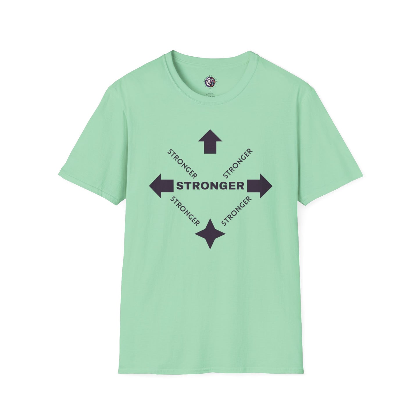 Stronger Unisex Softstyle T-Shirt - Motivational Quote Tee for Fitness Enthusiasts