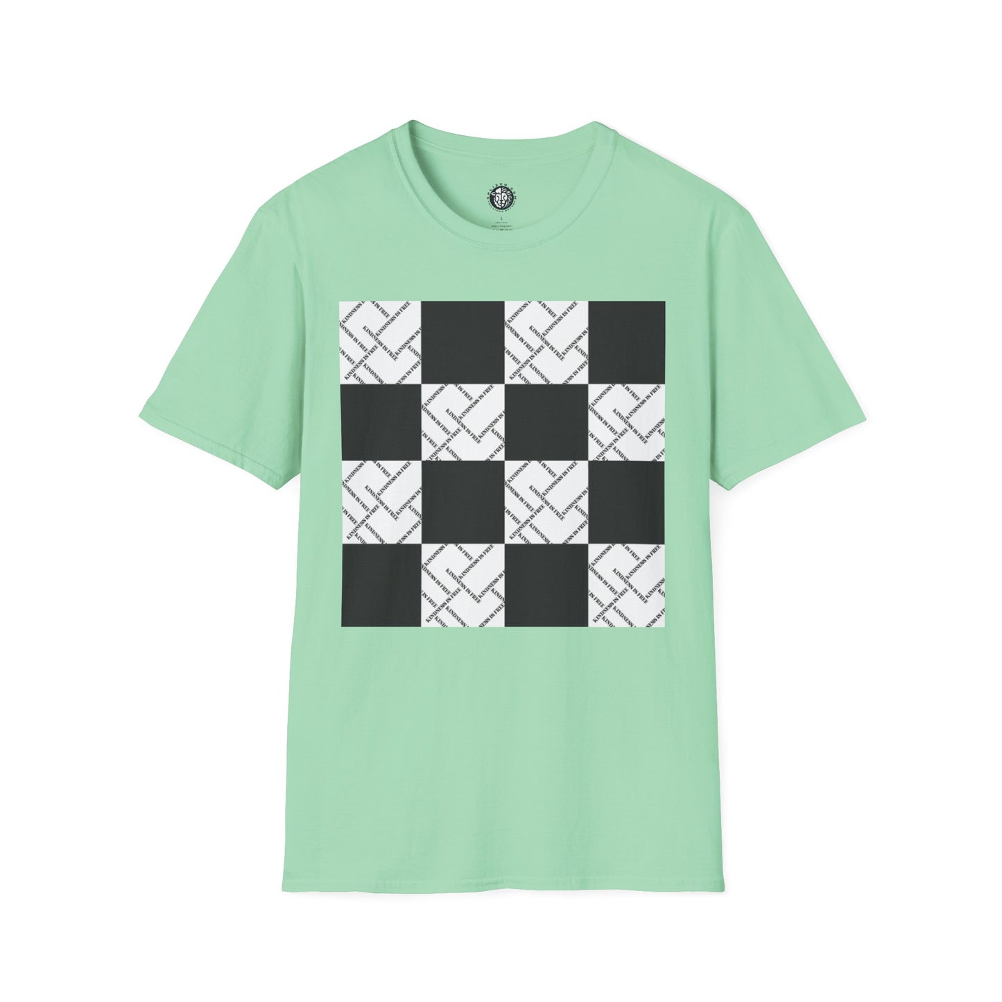 Modern Minimalist Checkerboard Unisex Softstyle T-Shirt