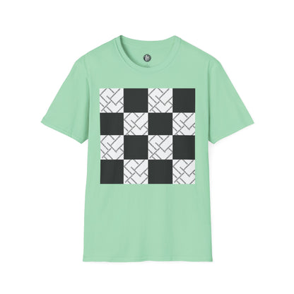 Modern Minimalist Checkerboard Unisex Softstyle T-Shirt