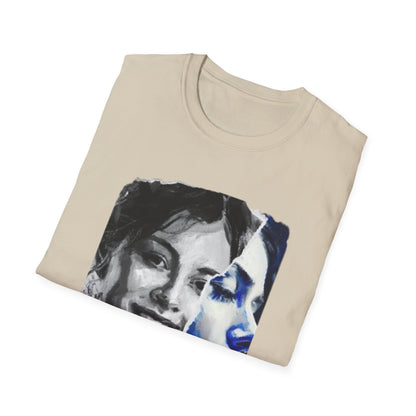 The Duality of Living with Anxiety T-shirt Blue Face