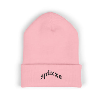 Embroidered 'splizzo' Cuffed Beanie — Classic Knit Winter Hat