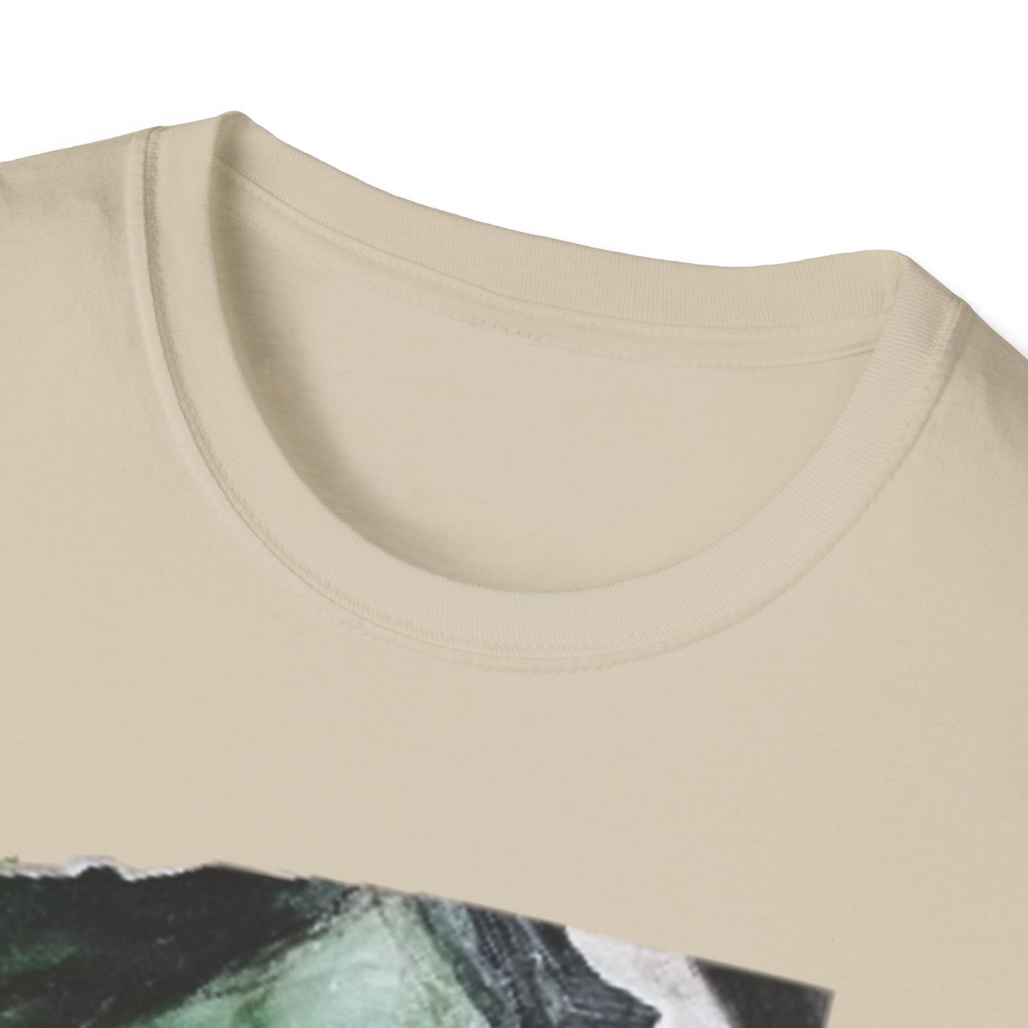 The Duality of Living with Anxiety T-shirt Green Face