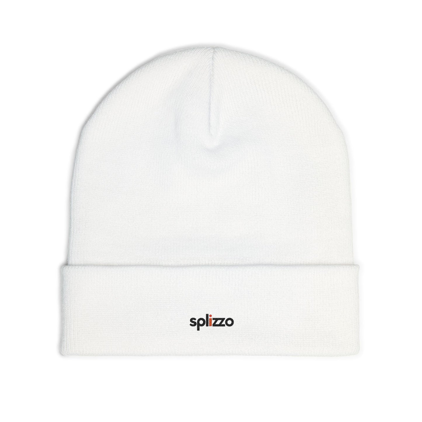 Embroidered 'splizzo' Knit Beanie — Cozy Casual Winter Hat
