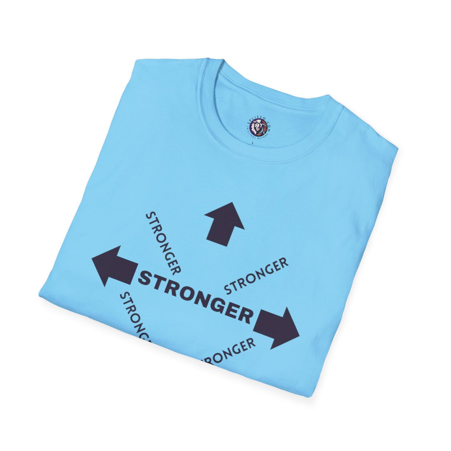 Stronger Unisex Softstyle T-Shirt - Motivational Quote Tee for Fitness Enthusiasts