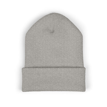 Embroidered 'splizzo' Cuffed Beanie — Classic Knit Winter Hat