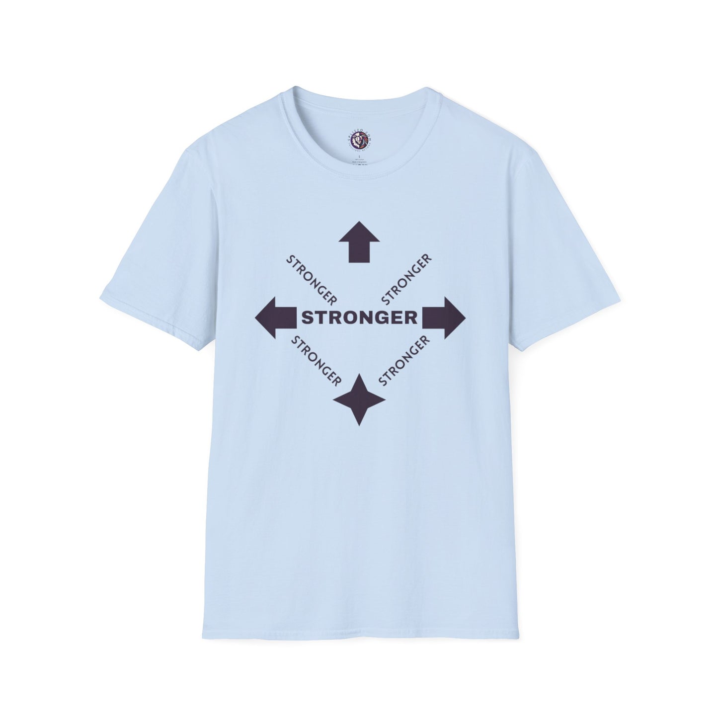 Stronger Unisex Softstyle T-Shirt - Motivational Quote Tee for Fitness Enthusiasts