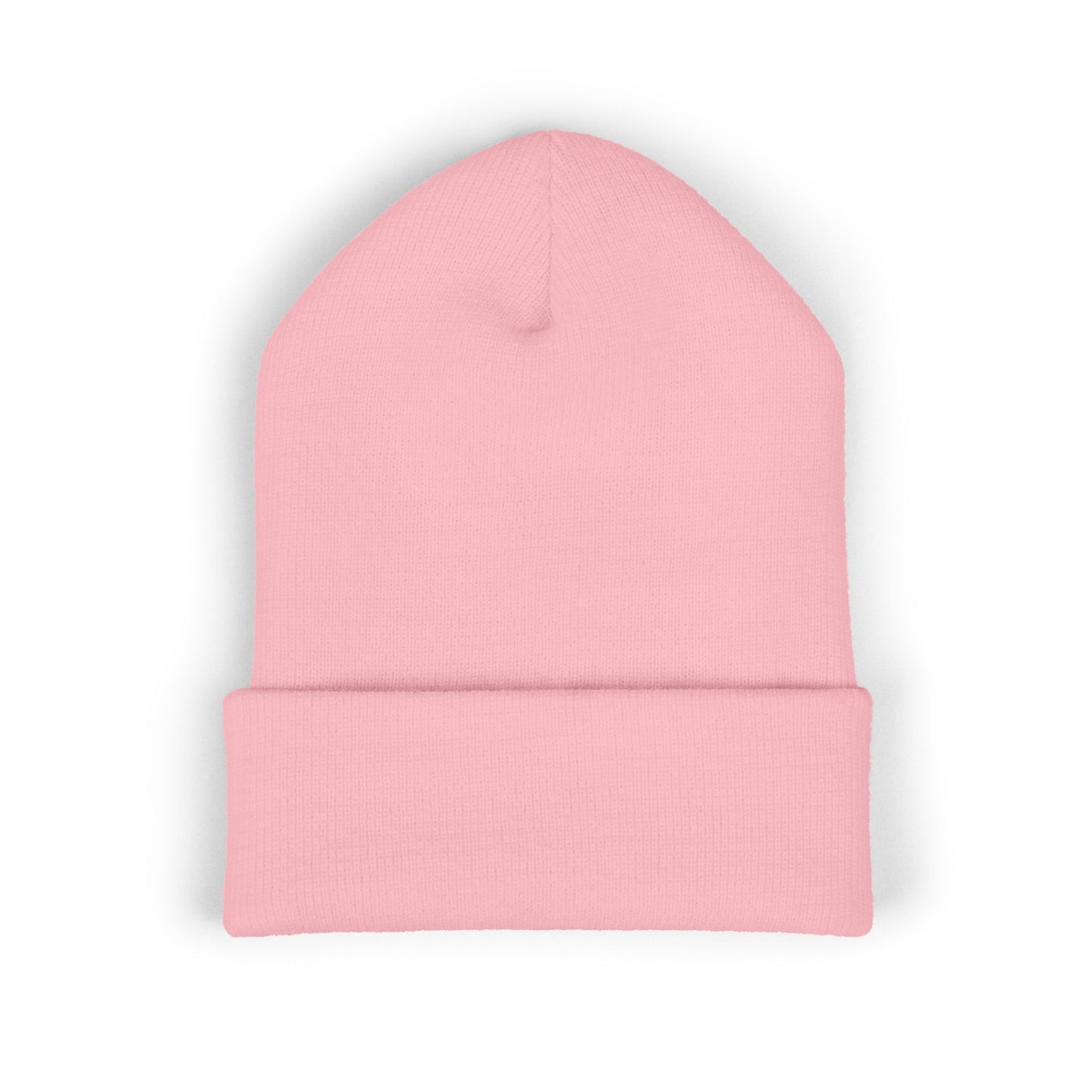 Embroidered 'splizzo' Cuffed Beanie — Classic Knit Winter Hat