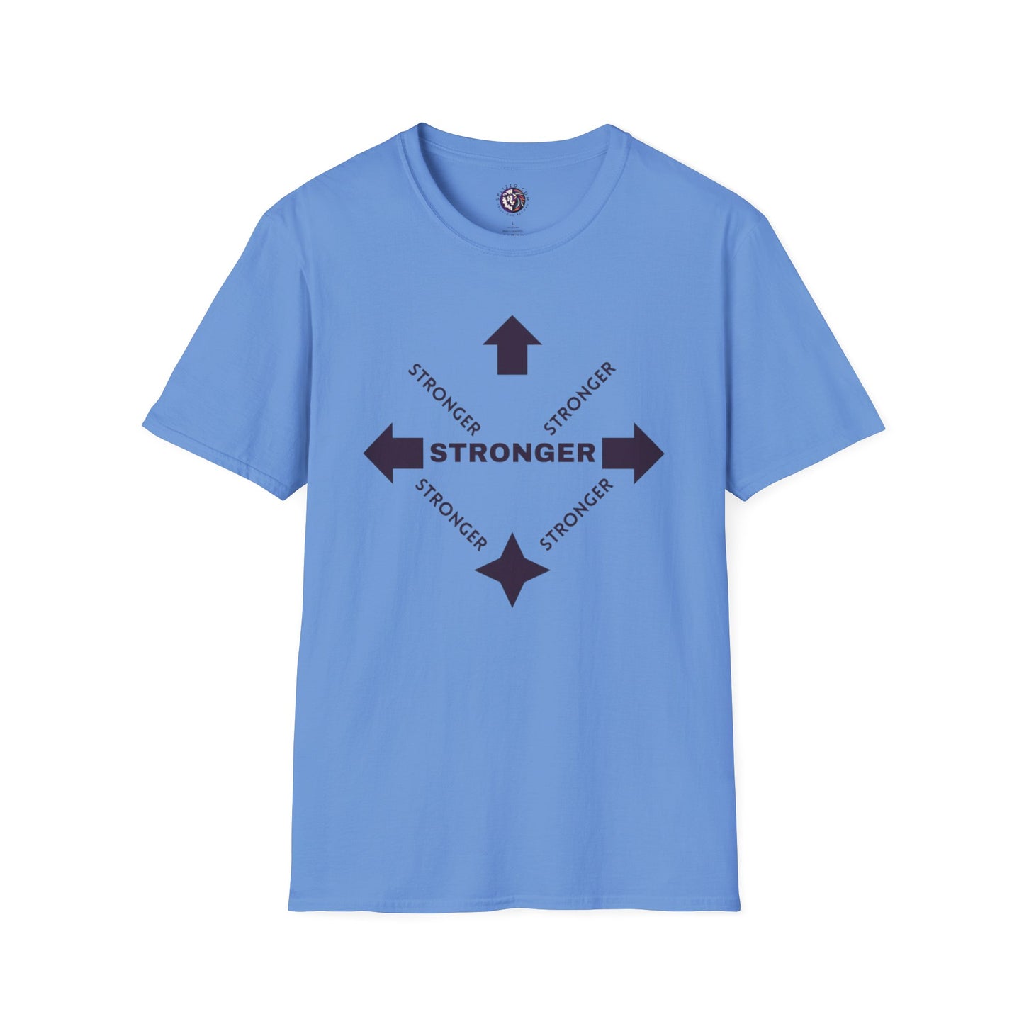 Stronger Unisex Softstyle T-Shirt - Motivational Quote Tee for Fitness Enthusiasts