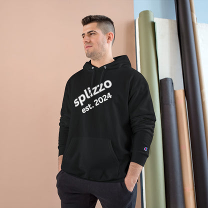 Splizzo Champion Hoodie - Pink Heart Crown Design, Perfect for Casual Wear
