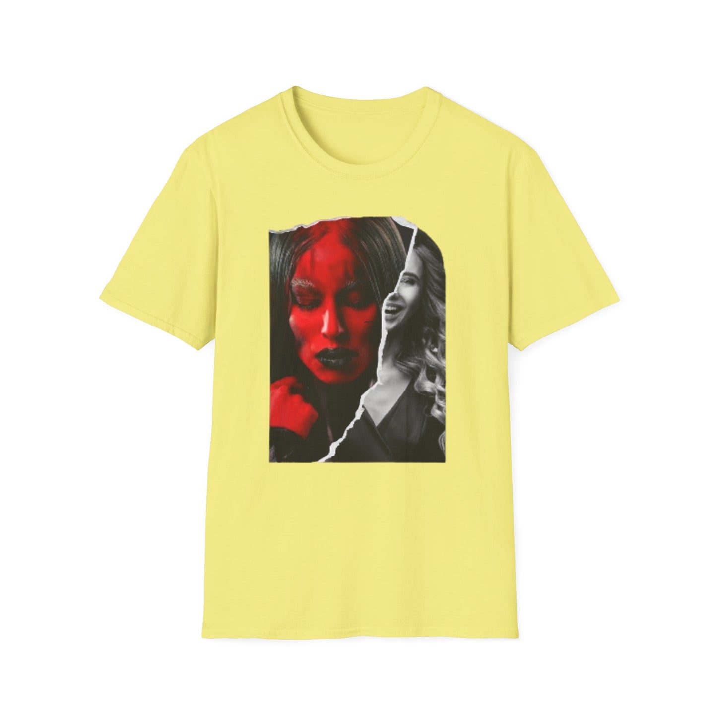 The Duality of Living with Anxiety T-shirt Red Face