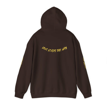 Unisex Heavy Blend™ Hooded Sweatshirt - "Lead with Your Heart" Inspirational Pullover