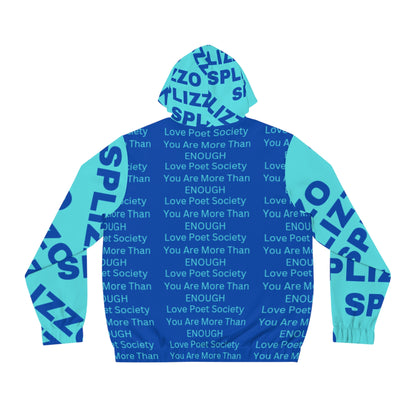 Men's Full-Zip Hoodie - Inspirational Love Poetry Design