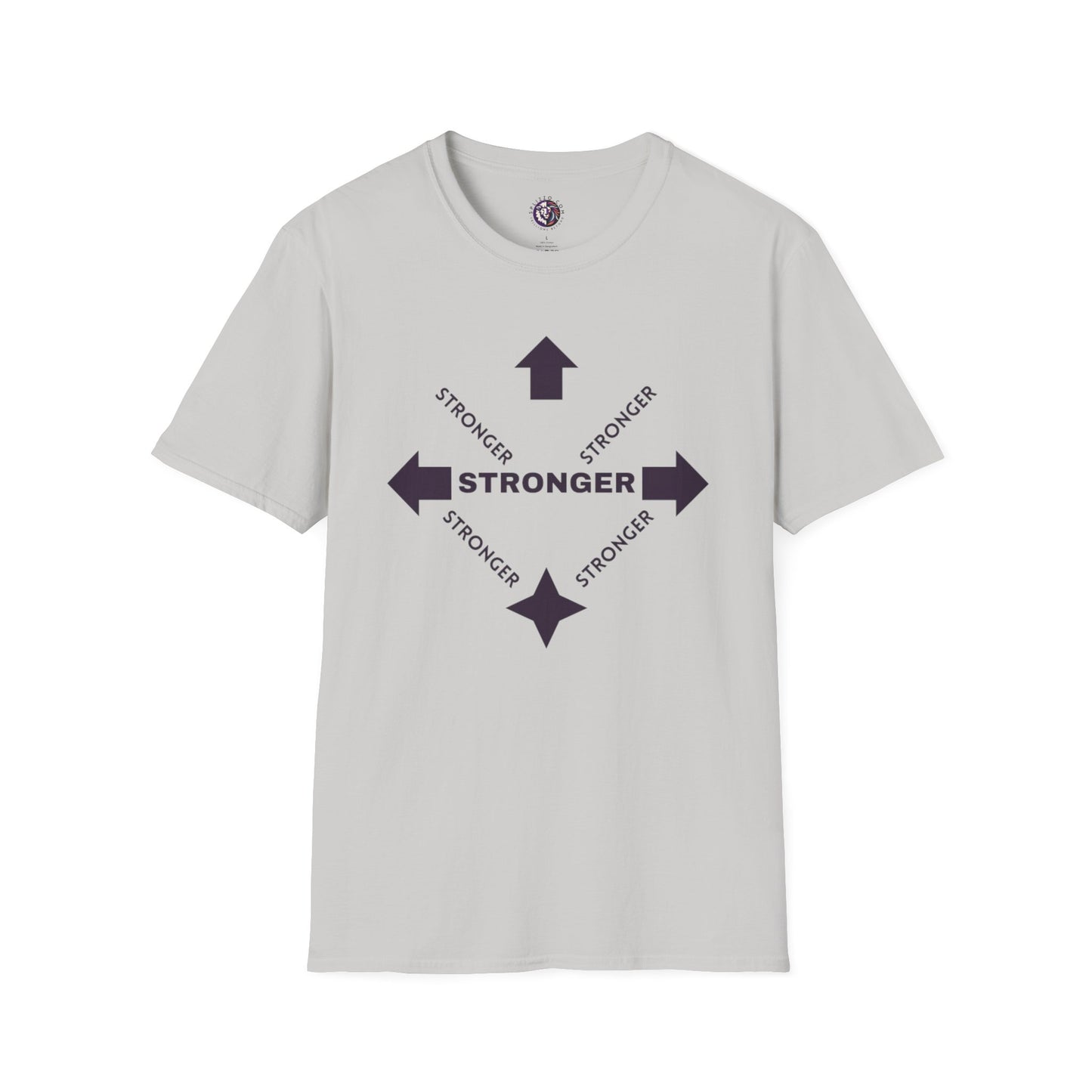 Stronger Unisex Softstyle T-Shirt - Motivational Quote Tee for Fitness Enthusiasts