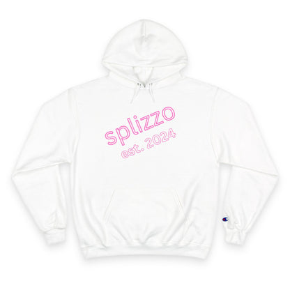 Splizzo Champion Hoodie - Pink Heart Crown Design, Perfect for Casual Wear