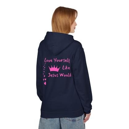 Inspirational Love Hoodie - Love Yourself Like Jesus Would