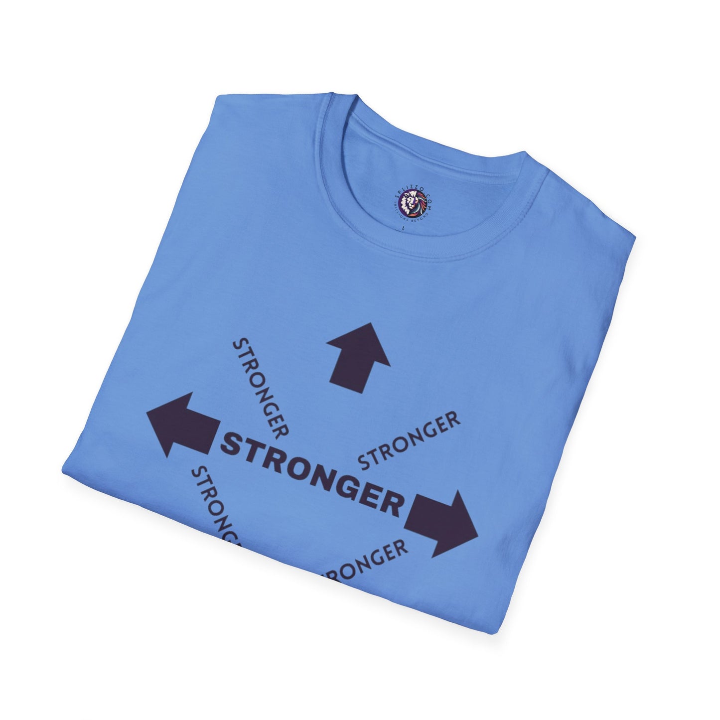 Stronger Unisex Softstyle T-Shirt - Motivational Quote Tee for Fitness Enthusiasts