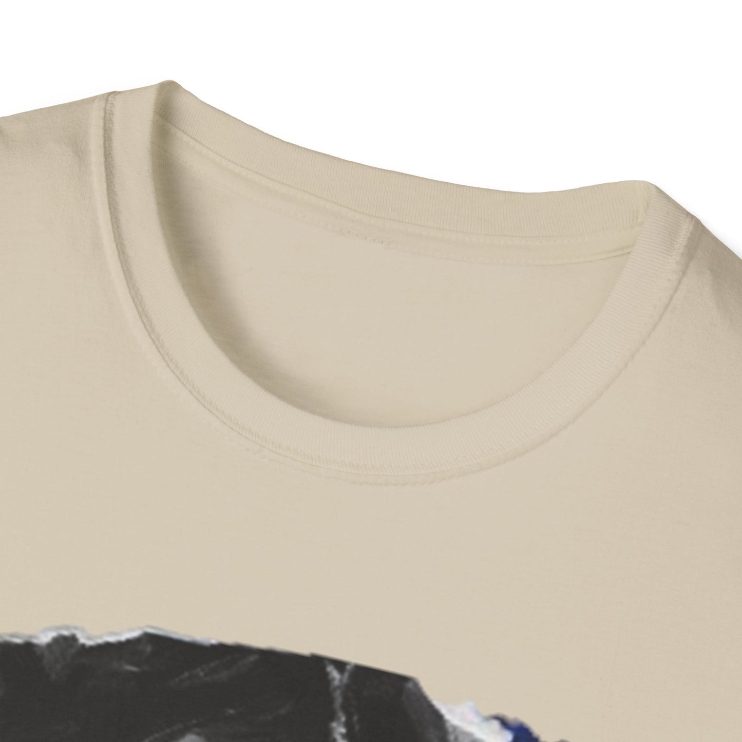 The Duality of Living with Anxiety T-shirt Blue Face