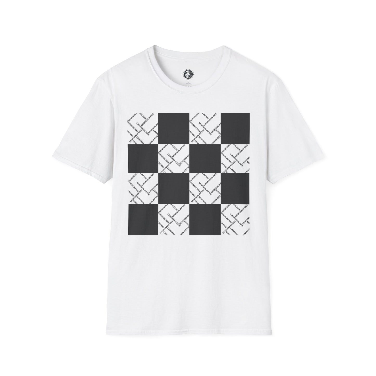 Modern Minimalist Checkerboard Unisex Softstyle T-Shirt