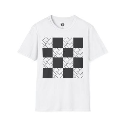 Modern Minimalist Checkerboard Unisex Softstyle T-Shirt
